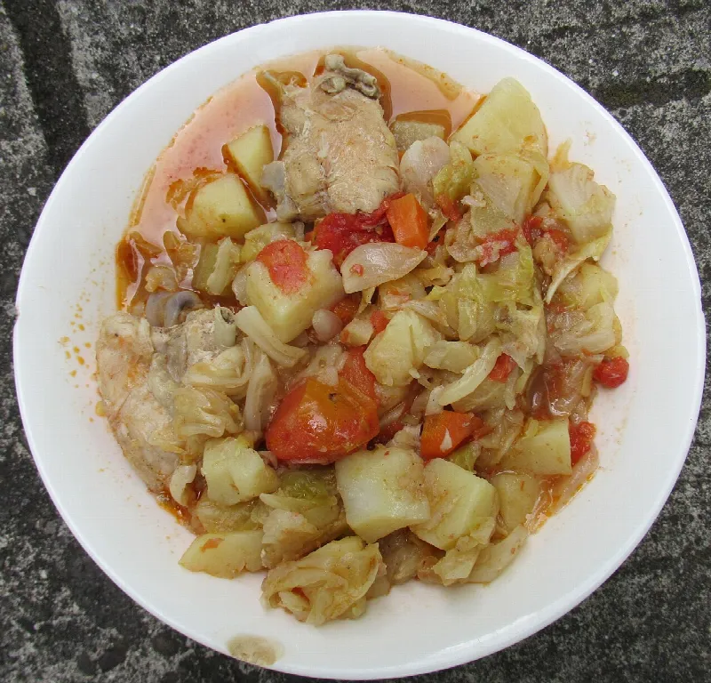 Рагу овощное с курицей