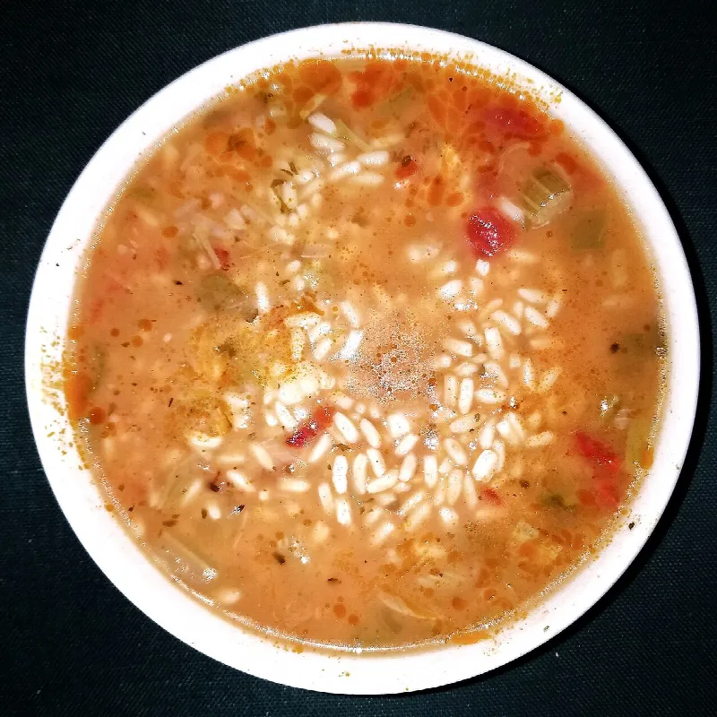 Суп куриный с рисом