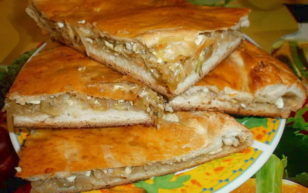 Заливной пирог с капустой